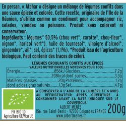 Achards de Légumes BIO