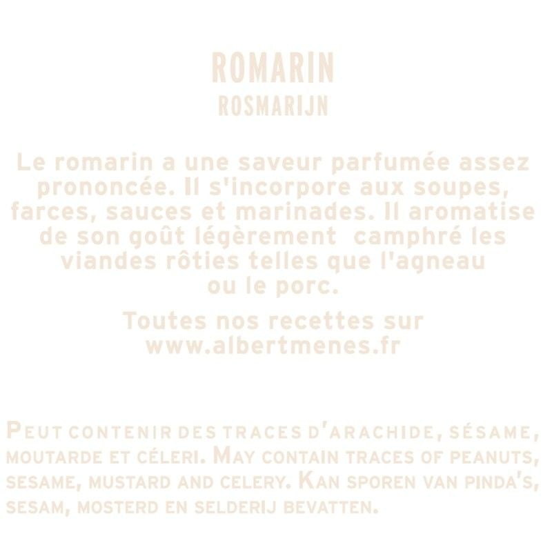 Töpfchen Informationsblatt Rosmarin aus Frankreich Albert Ménès