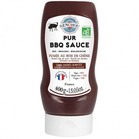 Mini-squeeze Pur Sauce BBQ fumée BIO Sans Sucres Ajoutés Mini-squeeze Pur Sauce BBQ fumée BIO Sans Sucres Ajoutés