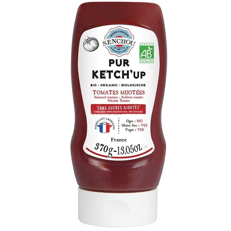 Mini-squeeze Pur Ketchup Tomate BIO Sans Sucres Ajoutés