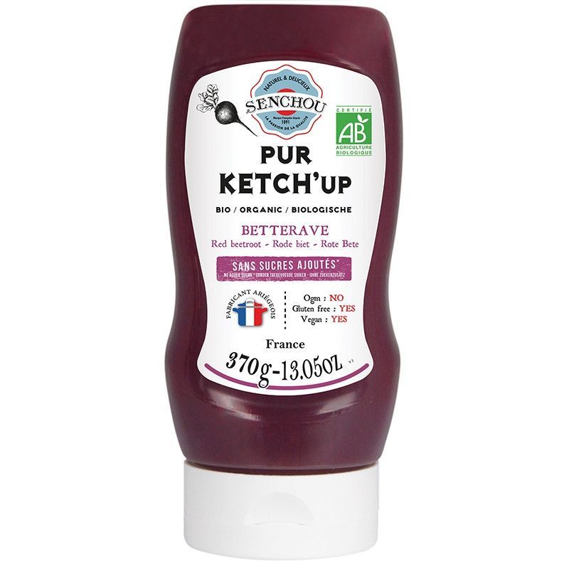 Mini-squeeze Pur Ketchup Betterave BIO  Sans Sucres Ajoutés