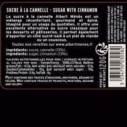 Jar of Cinnamon sugar information sheet  Albert Ménès