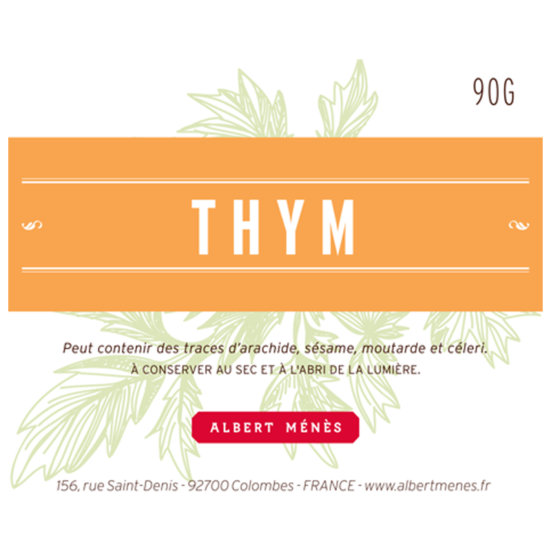 Eco-Refill Thyme information sheet  Albert Ménès