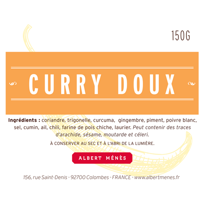 fiche informative sur l'Eco-Recharge Curry Doux Albert Ménès
