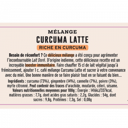 Töpfchen Informationsblatt Gewürzmischung Kurkuma Latte Albert Ménès
