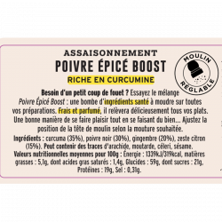 Mélange Poivre Épicé Boost en Moulin