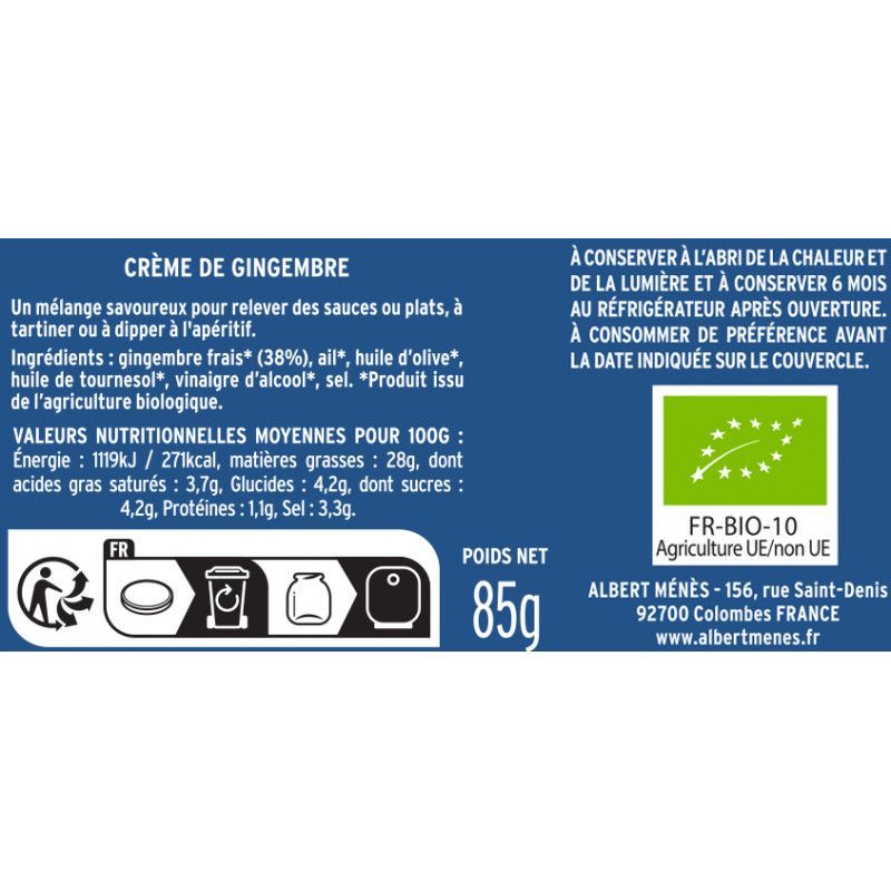 Crème d' ail Bio