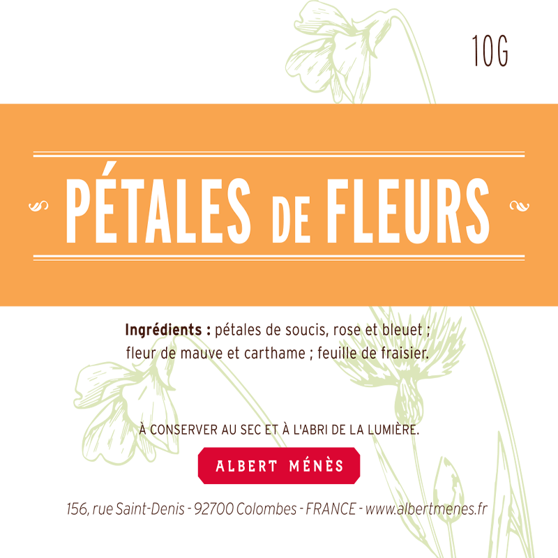 Eco-Refill Flower Petal Mix information sheet  Albert Ménès