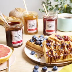Karamellcreme mit Zartbitterschokolade