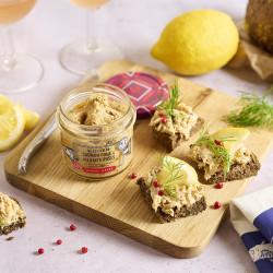 Rillettes au Saumon Fumé et aux Baies Roses