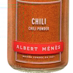 Zoom sur le pot de Chili Albert Ménès