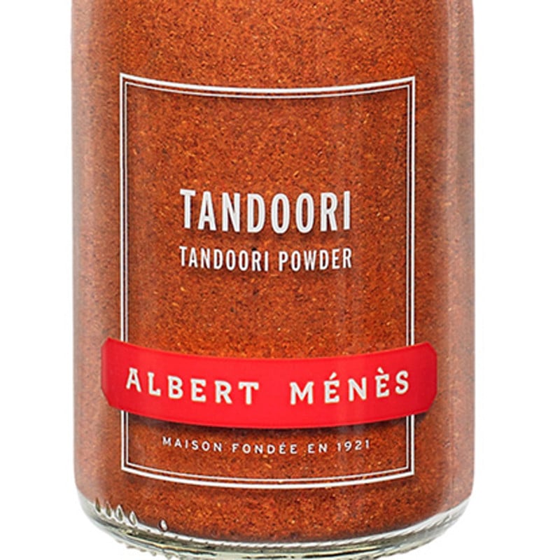 Zoom on the pot of Tandoori Powder Albert Ménès