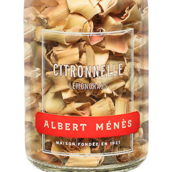 Zoom sur le pot de Citronnelle Albert Ménès