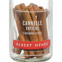 Détail des bâtons de cannelle entière Albert Ménès, écorce enroulée et texture aromatique