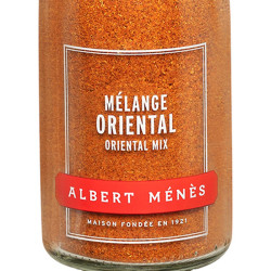 Zoom on the pot of North African Spice Mix Albert Ménès