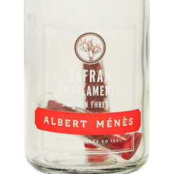 Zoom on the pot of Saffron Filaments Albert Ménès