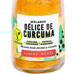 Zoom sur le pot de Délice de Curcuma Albert Ménès