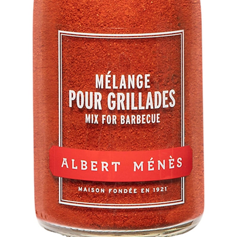 Zoom sur le pot de Mélange pour Grillades Albert Ménès