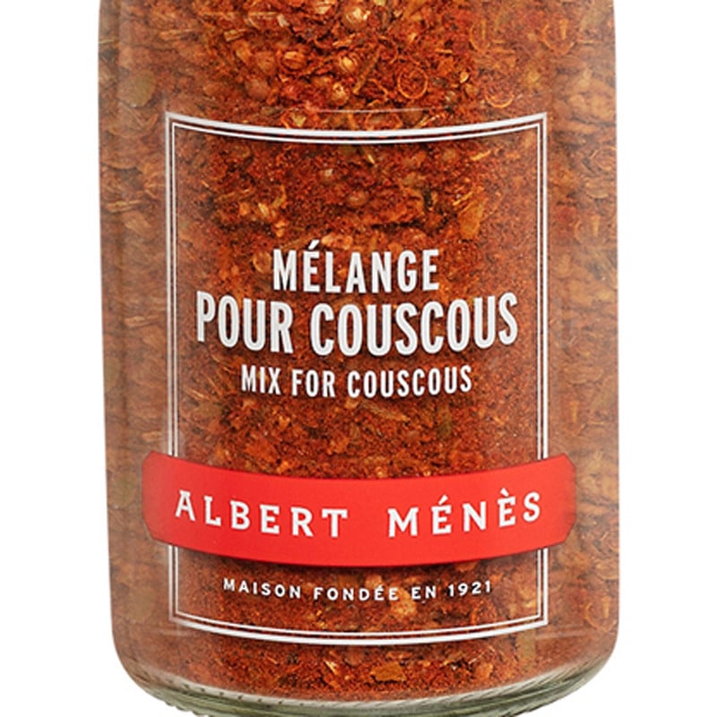 Zoom on the pot of Mix for Couscous Albert Ménès