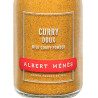 Zoom on the pot of Mild Curry Powder Albert Ménès
