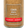 Zoom sur le pot de Cumin Moulu Albert Ménès