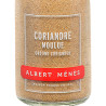 Zoom on the pot of Ground Coriander Albert Ménès