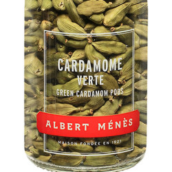 Zoom sur le pot de Cardamome Verte Albert Ménès