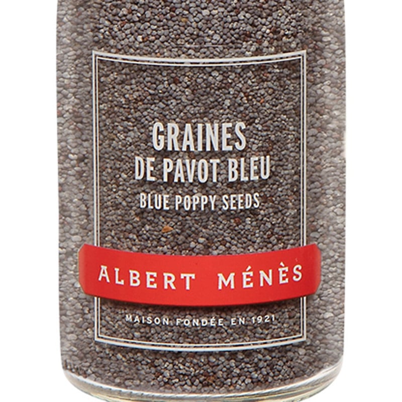 Zoom on the pot of Blue Poppy Seeds Albert Ménès