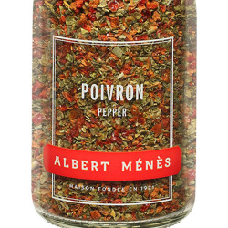 Zoom on the pot of Peppers Albert Ménès