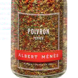 Zoom sur le pot de Poivron Albert Ménès