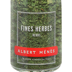 Zoom sur le pot de Fines Herbes Albert Ménès