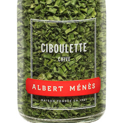 Zoom sur le pot de Ciboulette Albert Ménès