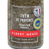 Zoom sur le pot de Thym I.G.P Albert Ménès