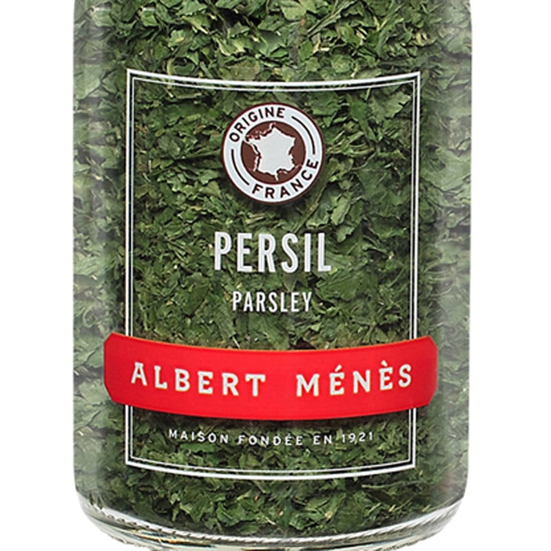 Zoom sur le pot de Persil Albert Ménès