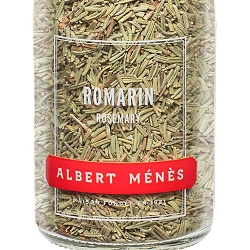 Zoom sur le pot de Romarin Albert Ménès