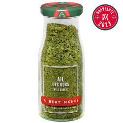 Pot d'Ail des ours Albert Ménès, herbe aromatique séchée dans un bocal en verre, pour assaisonnement