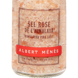 Untersuche den Rosa Salz aus dem Himalaya Albert Ménès