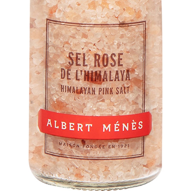 Zoom on the pot of Himalayan Pink Salt Albert Ménès