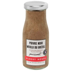 Pot de Poivre Noir Moulu du Brésil Albert Ménès