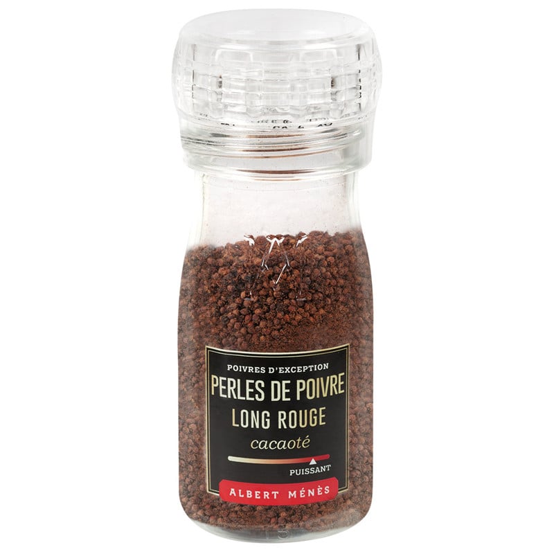 Jar of Long Red Pepper Pearls - Pepper Mill Albert Ménès