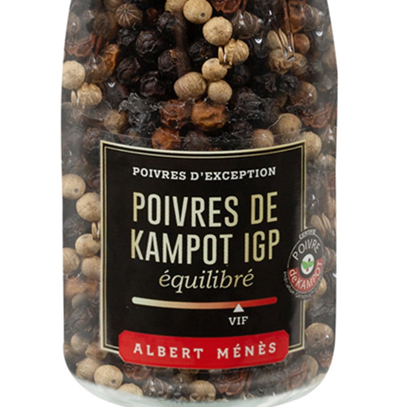 Coffret Poivres de kampot rouge, blanc & noir