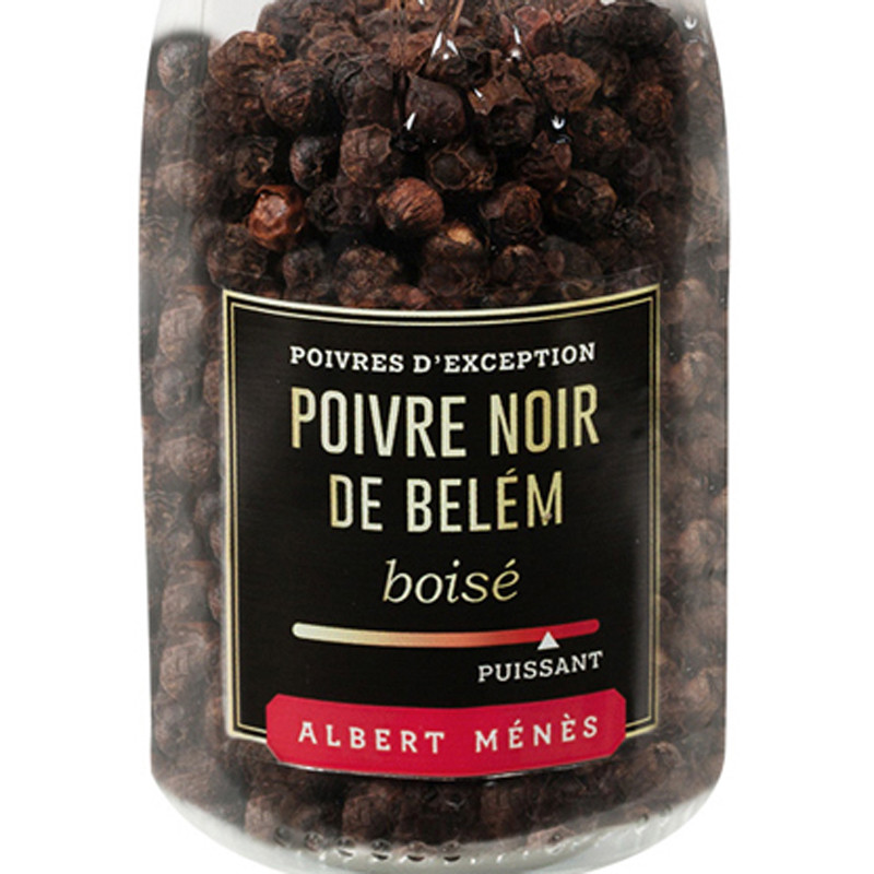 Zoom on the pot of Belém Peppercorns - Pepper Mill Albert Ménès