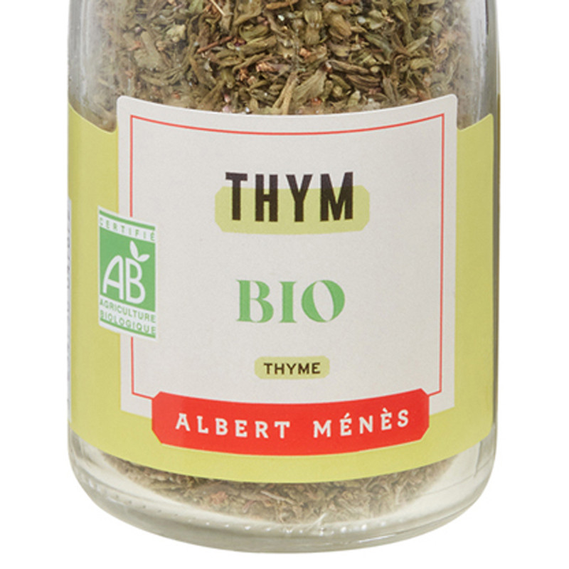Zoom on the pot of Organic Thyme Albert Ménès