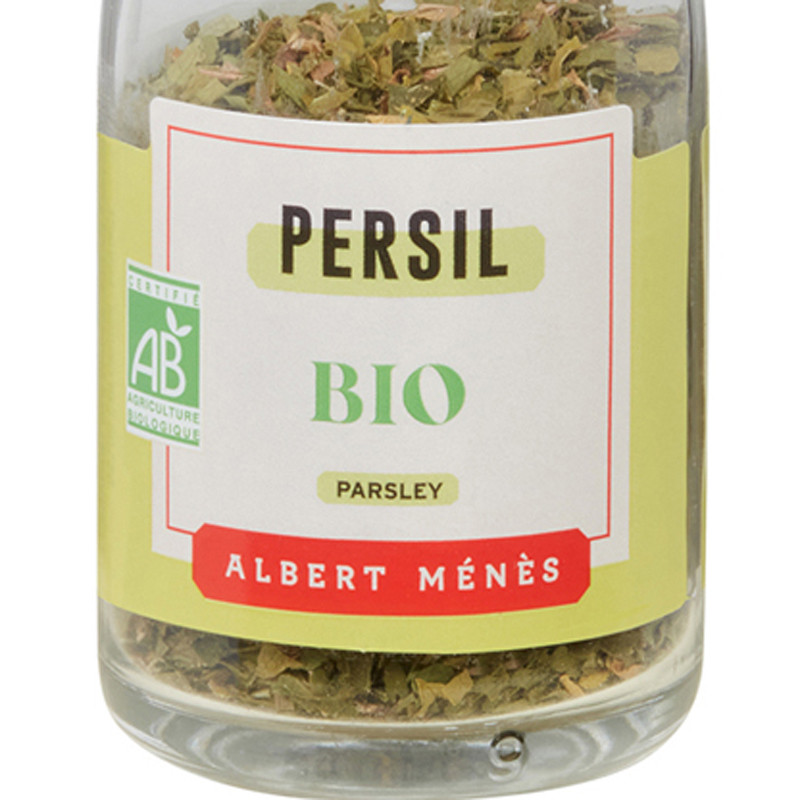 Zoom on the pot of Organic Parsley Albert Ménès