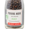 Zoom sur le pot de Poivre Noir en grains BIO en Moulin Albert Ménès Zoom sur le pot de Poivre Noir en grains BIO en Moulin Albert Ménès