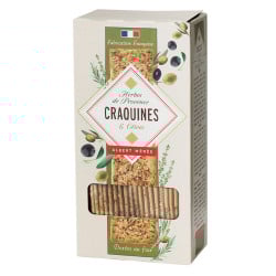 Craquines aux Herbes de Provence et Olives Noires
