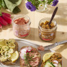 Crème de Chèvre à la Betterave et  aux Baies Roses