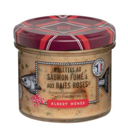 SMOKED SALMON RILLETTES WITH PINK PEPPERCORNS