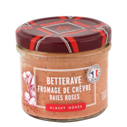 Goat's Cheese, Beetroot and Pink Peppercorn Spread | Albert Ménès