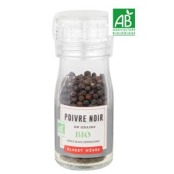 Organic Whole Black Peppercorns Pepper Mill